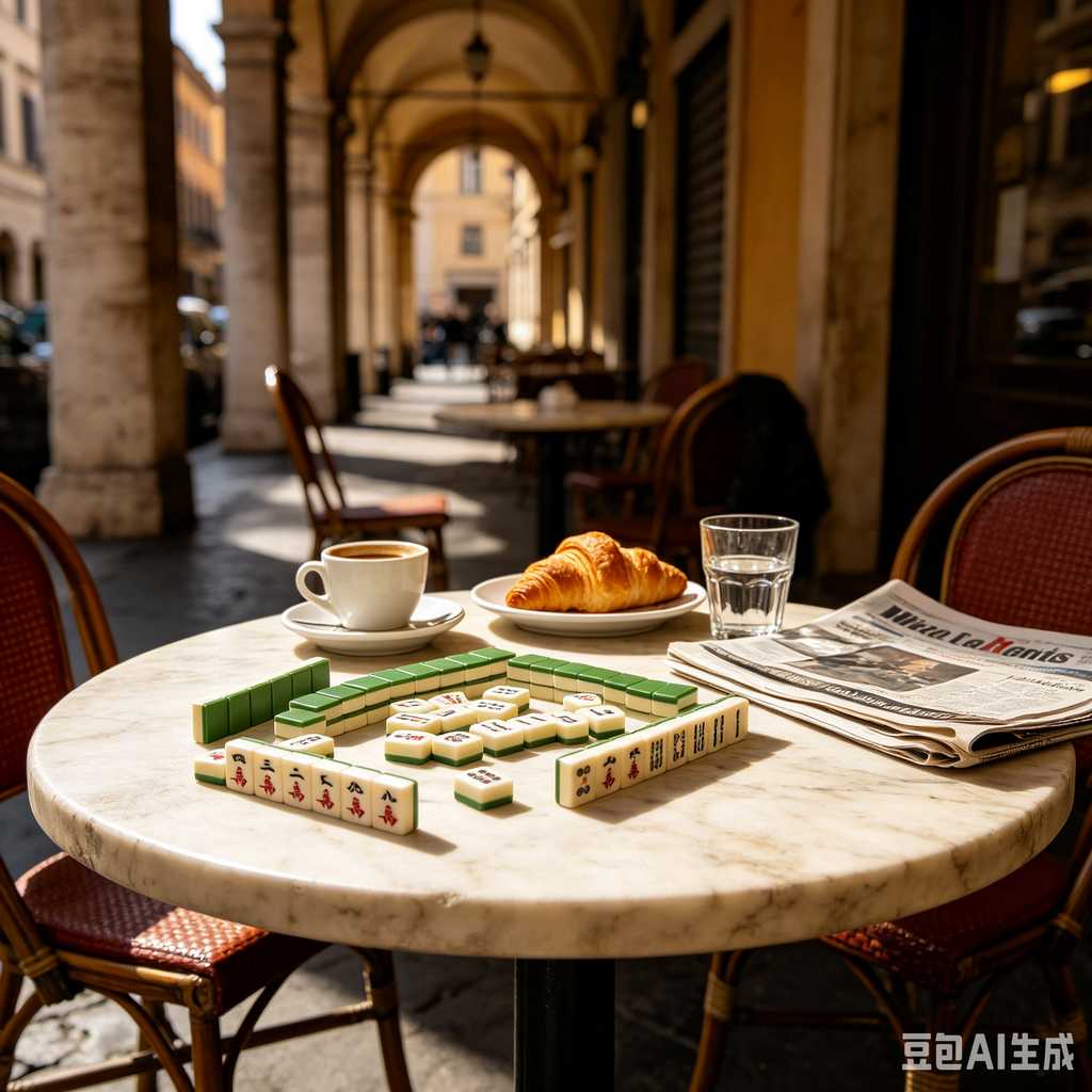 bamboo wood mahjong set