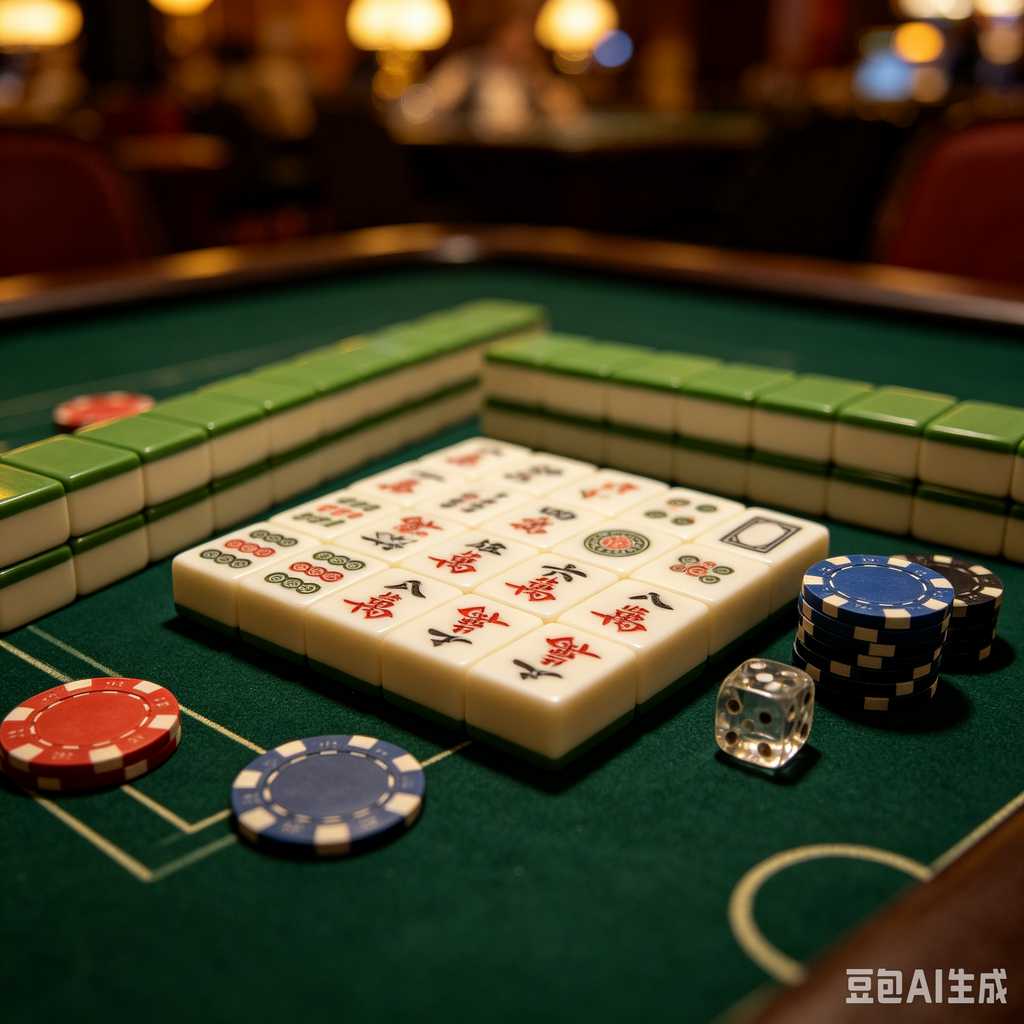 mahjong set for home entertainment